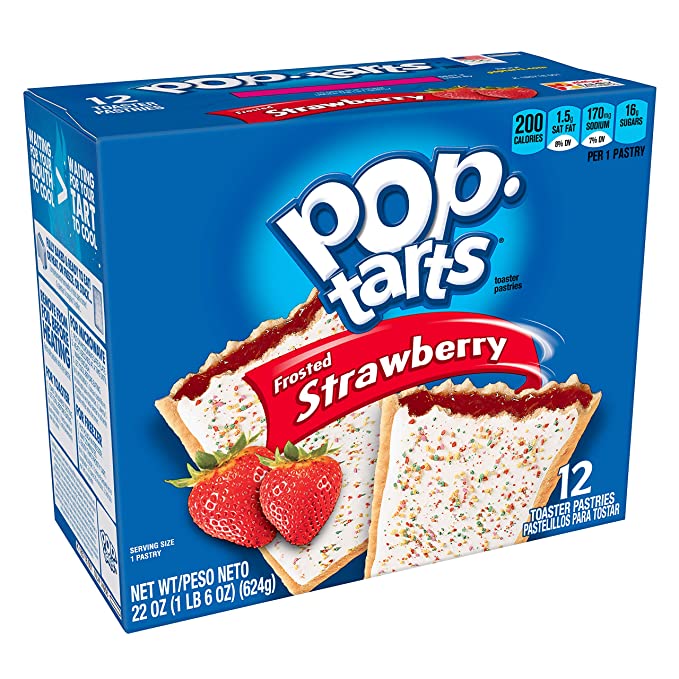  Kellogg's Pop-Tarts Frosted Strawberry Toaster Pastries - Fun Breakfast for Kids (12 Count) - toaster