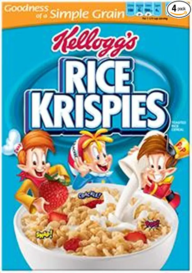  Kelloggs Rice Krispies, 9-Ounce (Pack of 4) - 038000318443