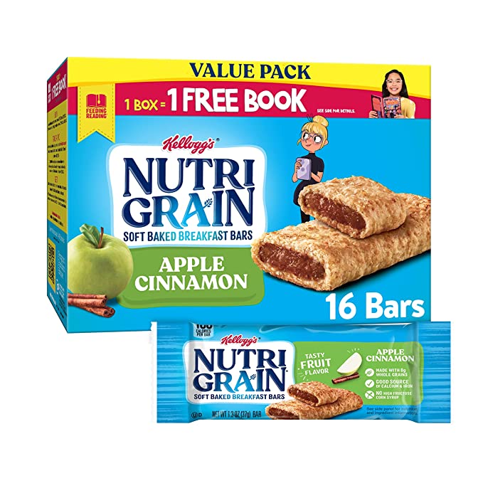 Soft Baked Bars, Apple Cinnamon - 038000350016