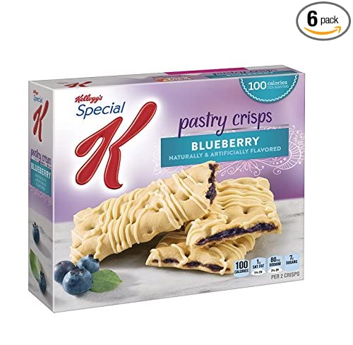 Special K Fruit Crisps, Blueberry, 5-.88 oz pouches, Net Weight 4.4 oz (Pack of 6) - 038000490613