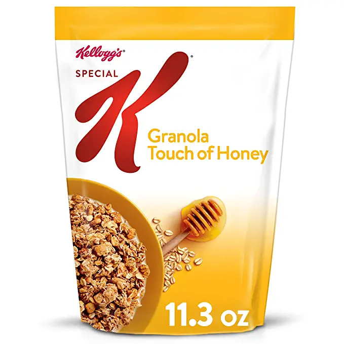  Kellogg's Special K, Granola, Touch of Honey, Low Fat Breakfast Cereal, 11.3oz Bag - 038000914881