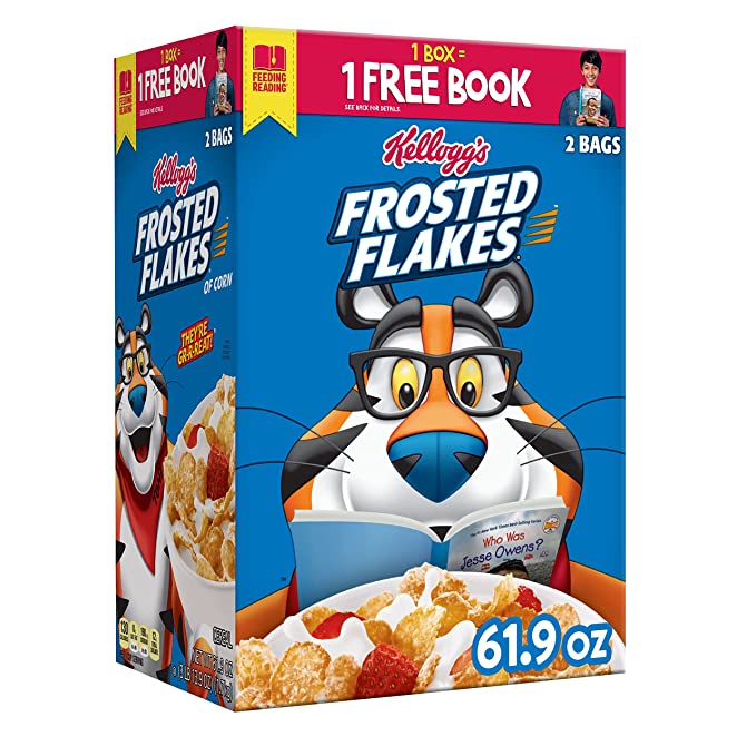  Frosted Flakes Kellogg's Cereal, 61.9 oz - 038000916106