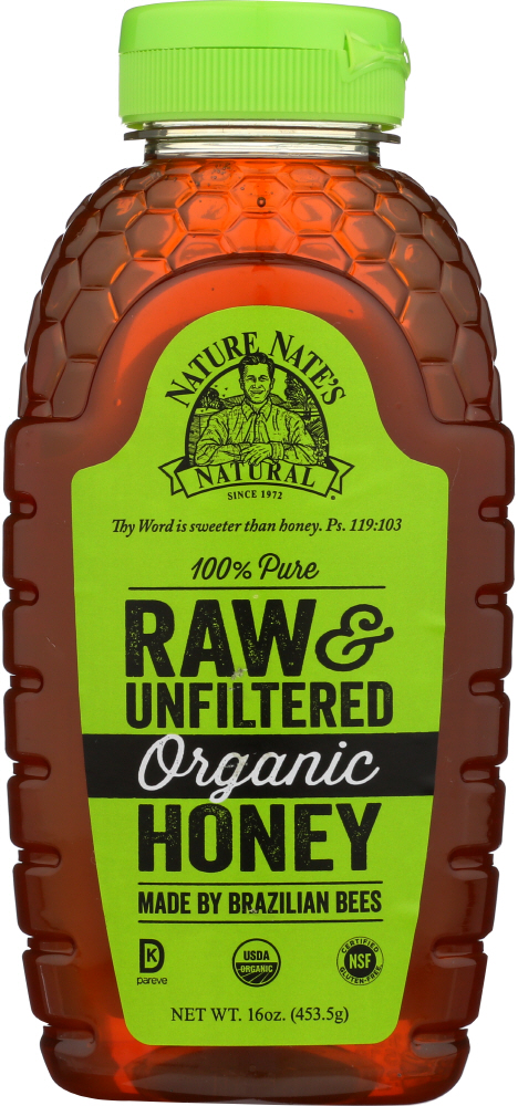 100% Pure Raw & Unfiltered Organic Honey - 038778610169
