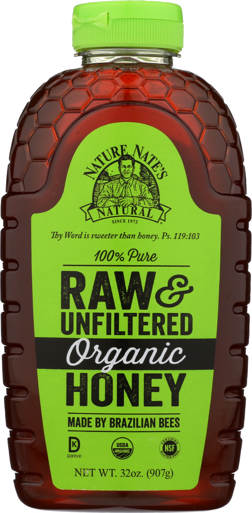 100% Pure Raw & Unfiltered Organic Honey - 038778610329