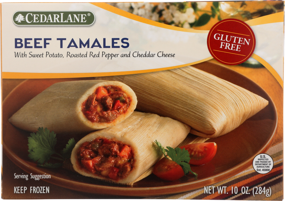 Tamales With Sweet Potato, Roasted Red Pepper And Cheddar Cheese - 038794998036