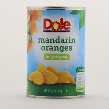 Mandarin oranges in light syrup - 0038900042158