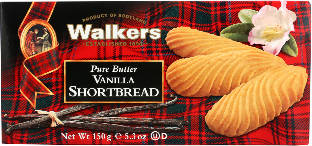 WALKERS: Pure Butter Vanilla Shortbread, 5.30 oz - 0039047013421