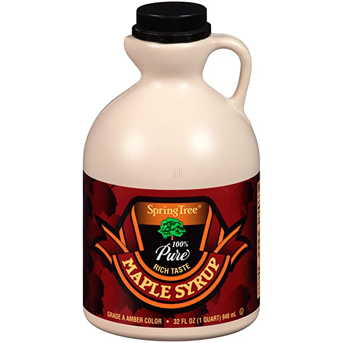  Spring Tree 100% Pure Maple Syrup, Grade A Amber Color, 32 Ounce  - 039059430858