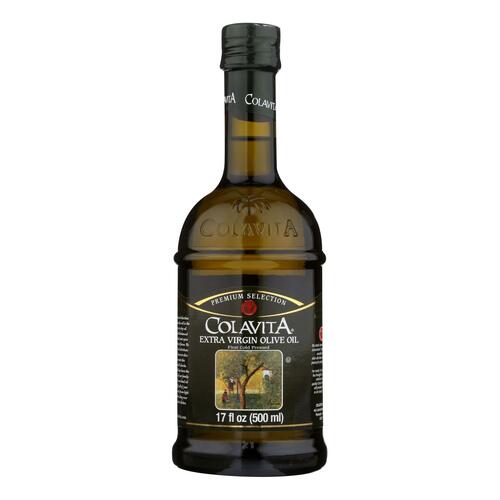 Extra Virgin Olive Oil - Colavita - Premium Selection - First Cold Pressed EVOO - 17oz Glass Bottle - 039153010031