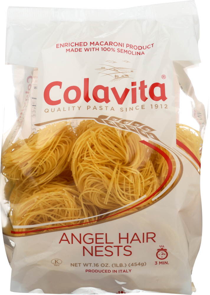Enriched Macaroni Product, Angel Hair Nests - 039153212657