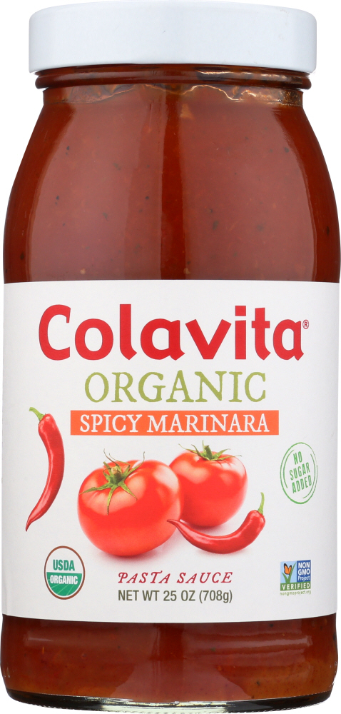 COLAVITA: Sauce Marinara Spicy Tomato Organic, 25 oz - 0039153414853