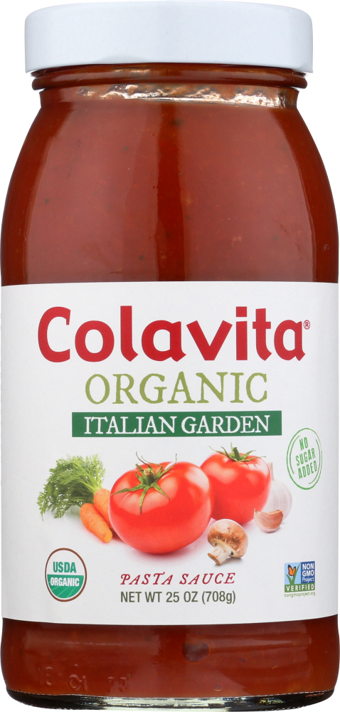 COLAVITA: Sauce Italian Garden Tomato Organic, 25 oz - 0039153414907