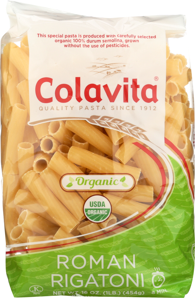 COLAVITA: Pasta Roman Rigatoni Organic, 16 oz - 0039153510326