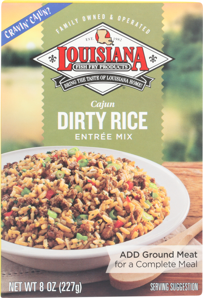 LOUISIANA FISH FRY: Dirty Rice Dinner Mix, 8 oz - 0039156006024