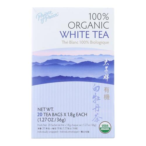 Prince Of Peace Organic Premium Peony White Tea - 20 Tea Bags - 039278182200