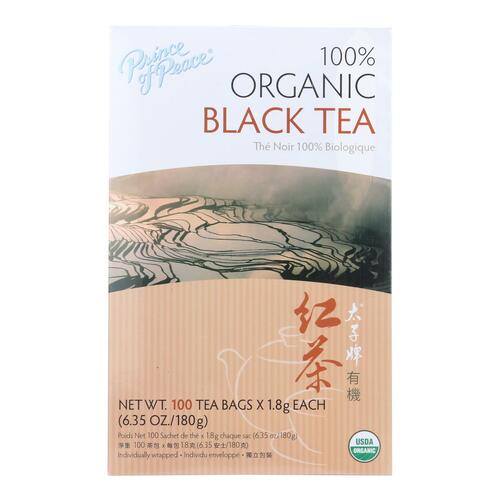 Prince Of Peace Organic Black Tea - 100 Bags - 039278192001