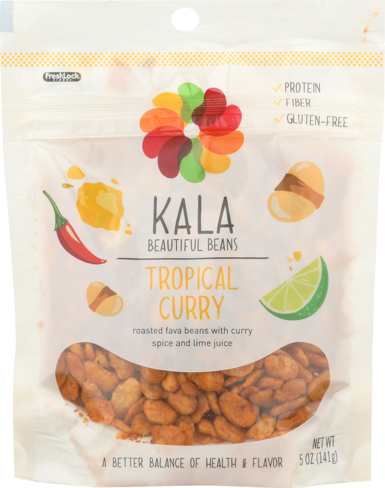 Kala Beautiful Beans Bean Crisps (Tropical Curry) 5 Oz. - 00039400185185