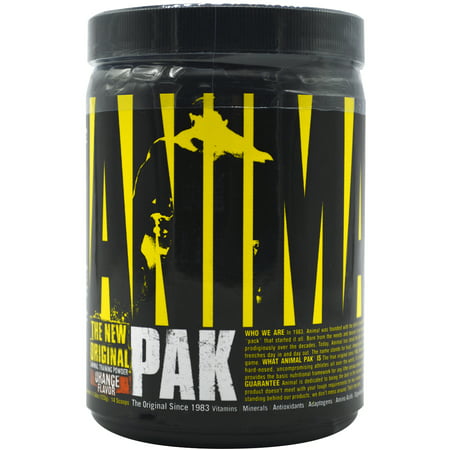 Universal Nutrition Animal Pak Powder Supplement - Orange - 22 Servings - 039442032218