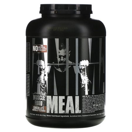 Animal Meal - All Natural High Calorie Meal Shake - Egg Whites, Beef Protein, Pea Protein, Chocolate, 5 Pound (3930) (B07H83C61Y) - 039442039309