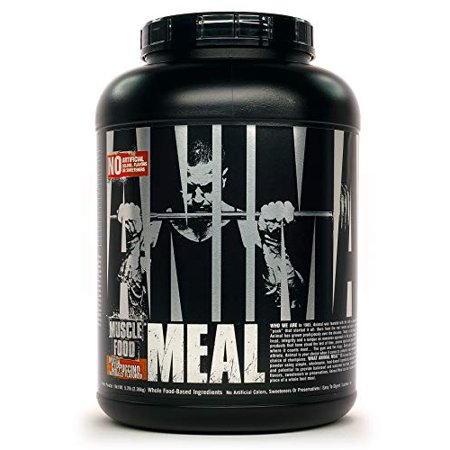 Animal Meal - All Natural High Calorie Meal Shake - Egg Whites, Beef Protein, Pea Protein, Mocha Cappuccino, 5 Pound - 039442039347