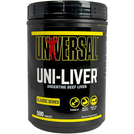 Universal Nutrition Uni-Liver Tablets Dietary Supplement - 500 Tablets - 039442040916