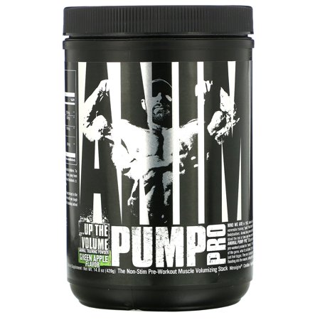 Universal Nutrition Animal Pump Pro, Non-Stim Pre-Workout, Green Apple, 14.8 oz (420 g) - 039442042071