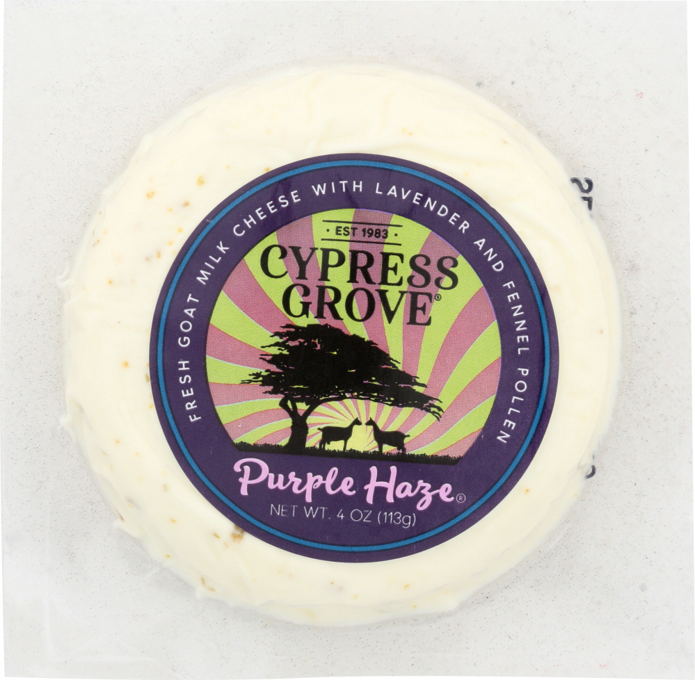 CYPRESS GROVE: Purple Haze Disk Cheese, 4 oz - 0039496001086