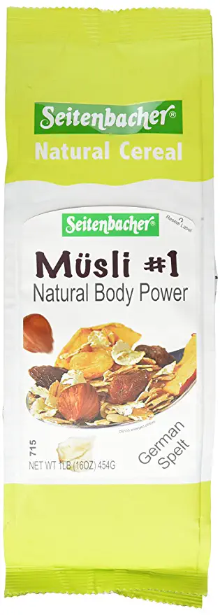  Seitenbacher Musli #1 Natural Body Power Cereal, 16 Ounce - 039545099019