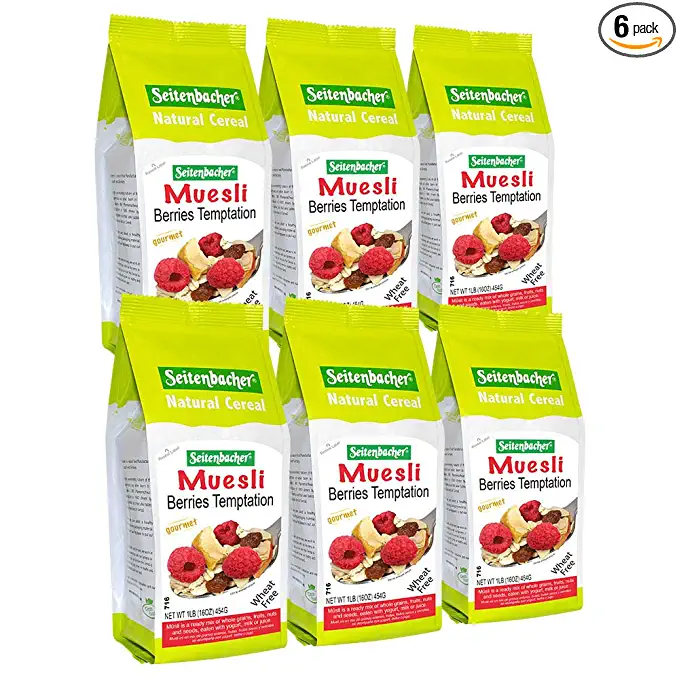  Seitenbacher Muesli #2 Berries Temptation, 16 Ounce (6-Pack) - 039545099026