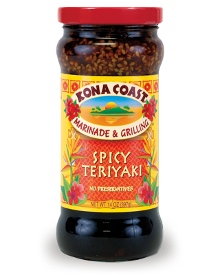 KONA COAST: Sauce Teriyaki Spicy, 14 oz - 0039796002288