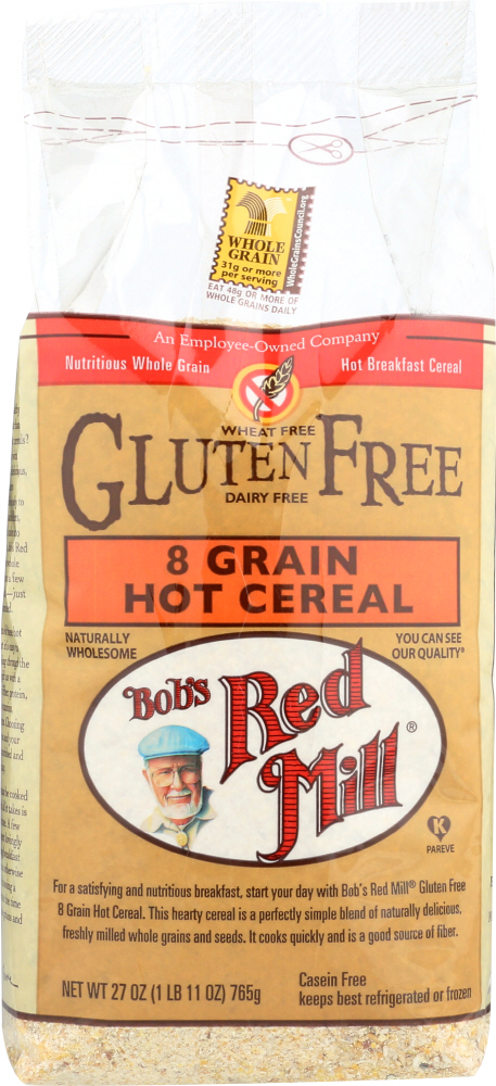  Bobs Red Mill Cereal 8 Grain Gluten Free, 27 oz - 039978001085