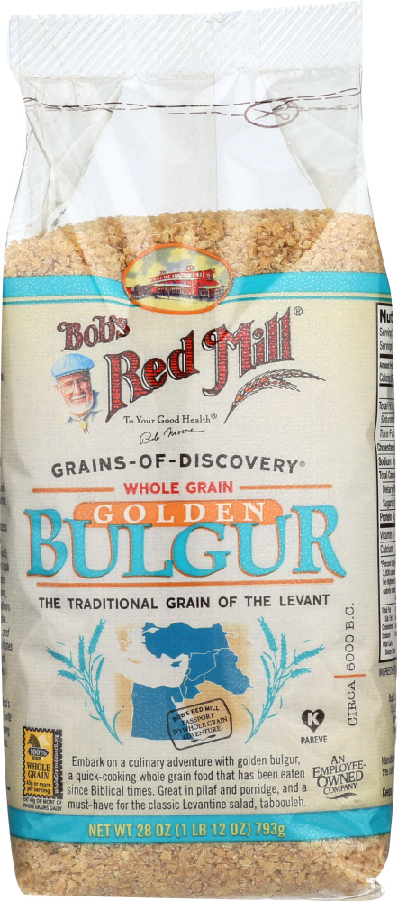 BOB’S RED MILL: Whole Grain Golden Bulgur, 28 oz - 0039978001238