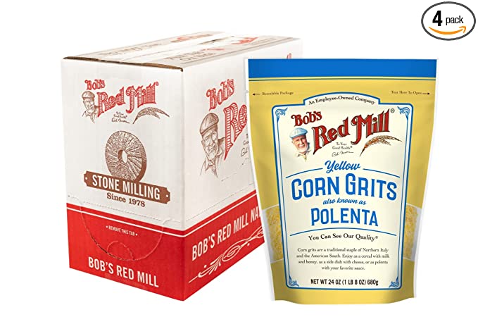  Bob's Red Mill Corn Grits / Polenta, 24-ounce (Pack of 4) - 039978001252
