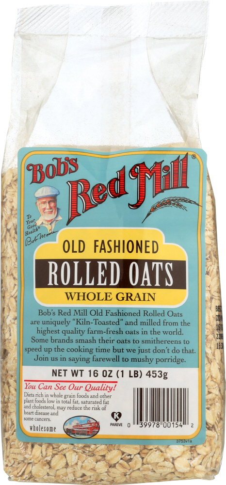 BOBS RED MILL: Regular Rolled Oats, 16 oz - 0039978001542