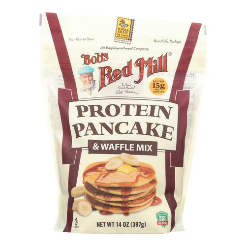 BOBS RED MILL: Protein Pancake & Waffle Mix, 14 oz - 0039978002099