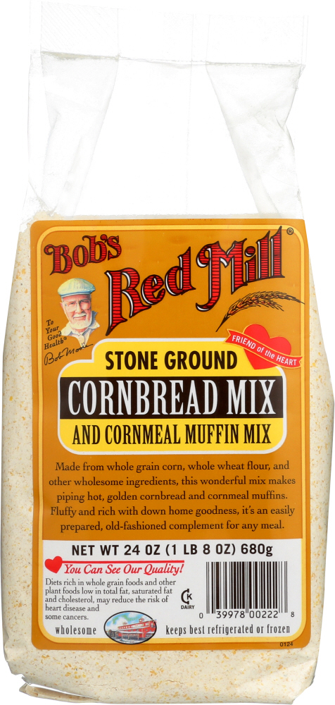  Bob's Red Mill Muffin Mix, Cornmeal, 24 oz  - 039978002228