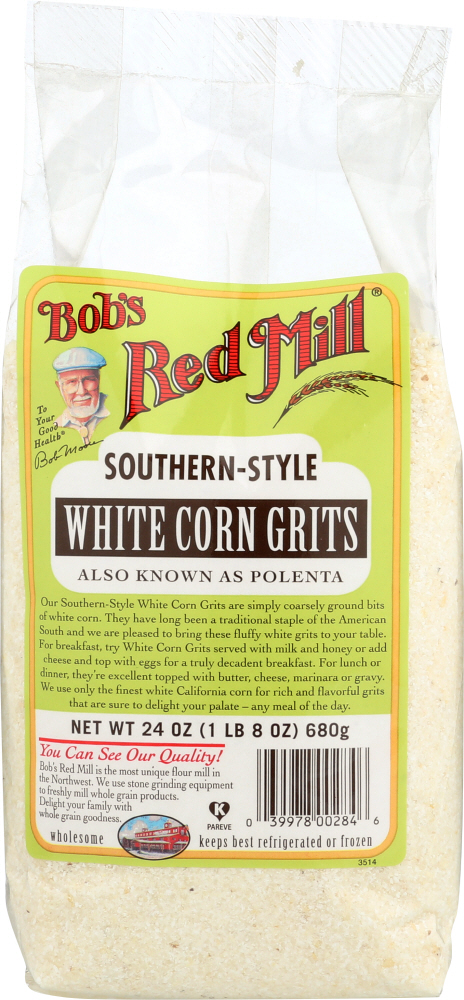 BOBS RED MILL: Southern-Style White Corn Grits, 24 Oz - 0039978002846