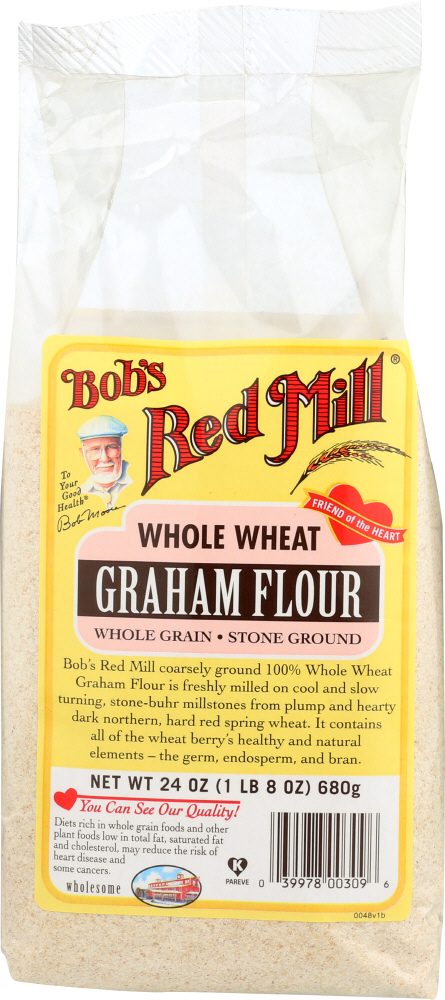 BOBS RED MILL: Flour Graham Stone Ground, 24 oz - 0039978003096