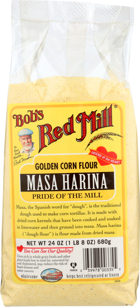 BOBS RED MILL: Golden Masa Harina Corn Flour, 24 oz - 0039978003355