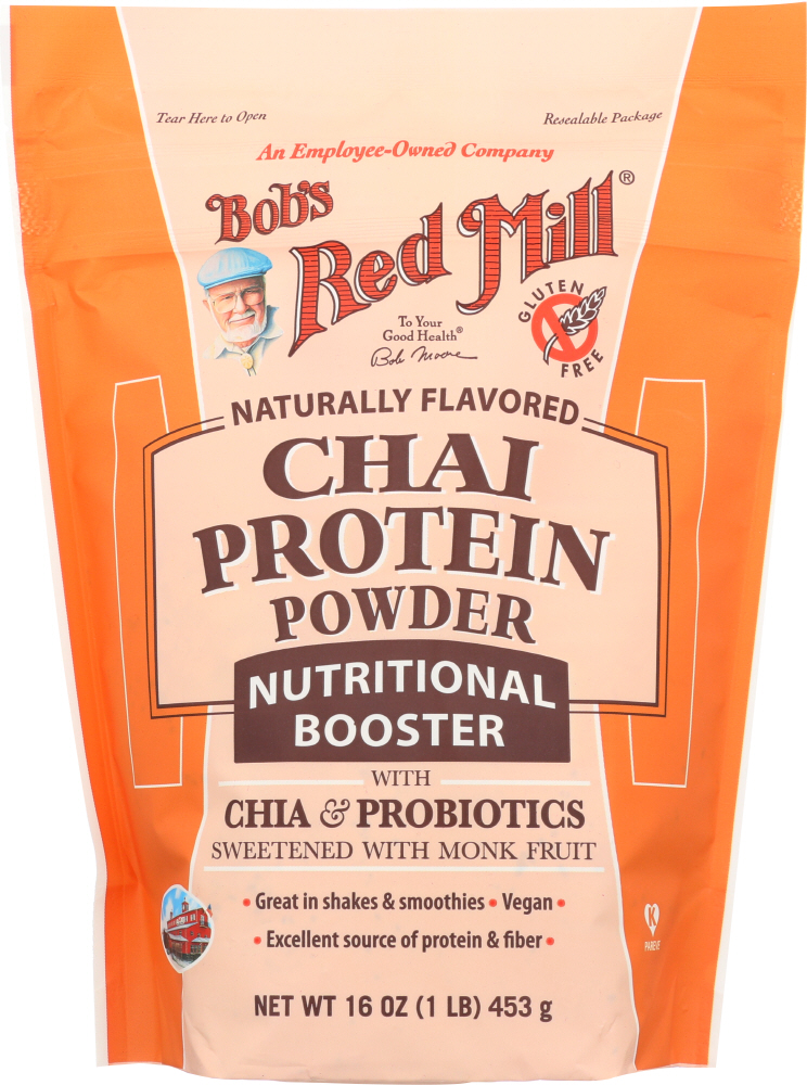 BOBS RED MILL: Chai Protein Powder Nutritional Booster, 16 oz - 0039978003485