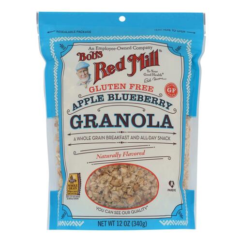 Bob's Red Mill - Gluten Free Apple Blueberry Granola - 12 Oz - Case Of 4 - 0039978003652