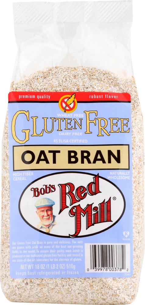 BOBS RED MILL: Gluten Free Oat Bran, 18 Oz - 0039978003782