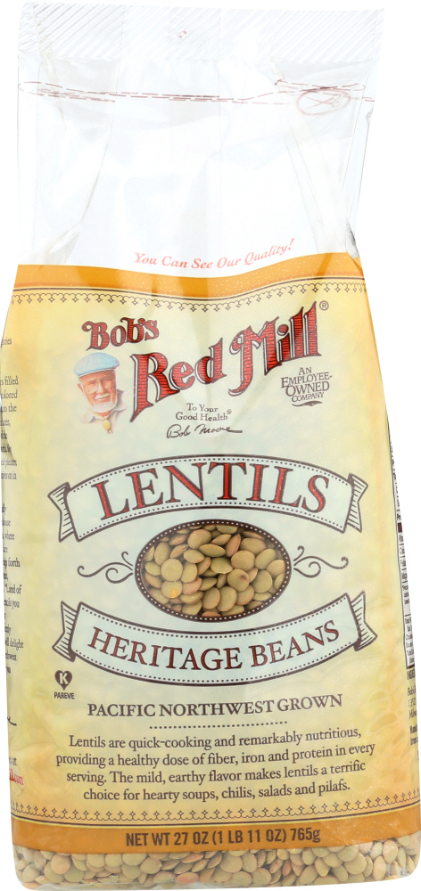 BOB’S RED MILL: Heritage Bean Lentils, 27 oz - 0039978004253