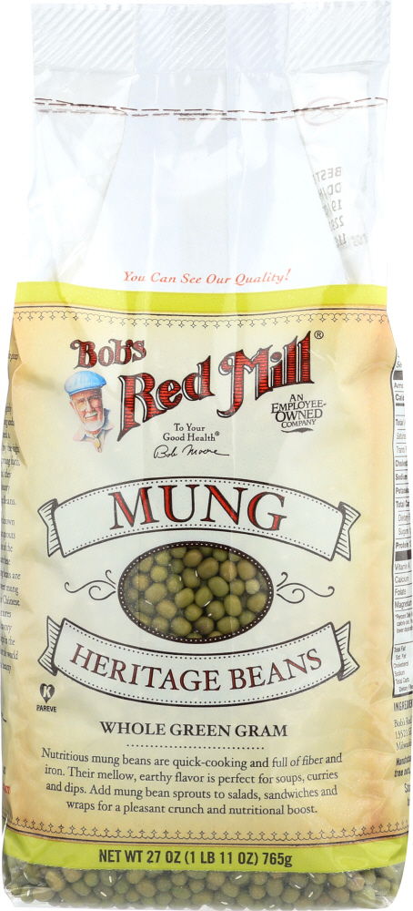 BOBS RED MILL: Mung Beans, 27 oz - 0039978004277