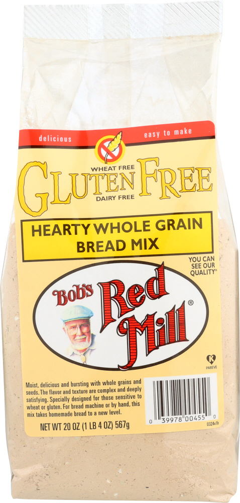 Bobs Red Mill, Hearty Whole Grain Bread Mix - 039978004550