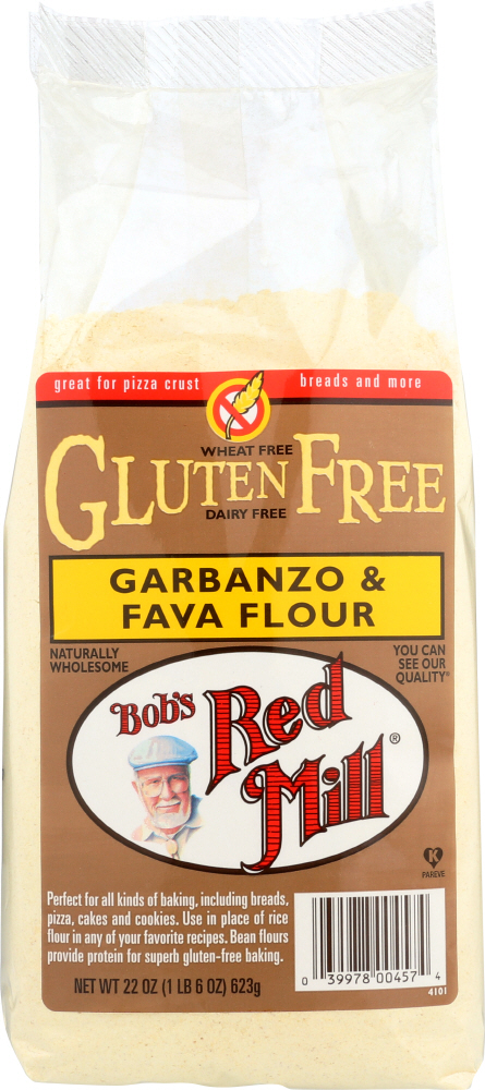 BOB’S RED MILL: Gluten Free Garbanzo and Fava Flour, 22 oz - 0039978004574