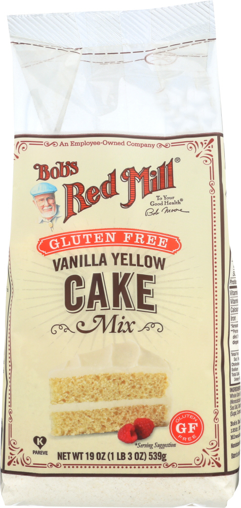 BOB’S RED MILL: Gluten Free Vanilla Cake Mix, 19 oz - 0039978004666