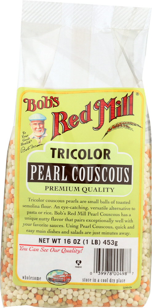 BOBS RED MILL: Tricolor Pearl Couscous, 16 oz - 0039978004987