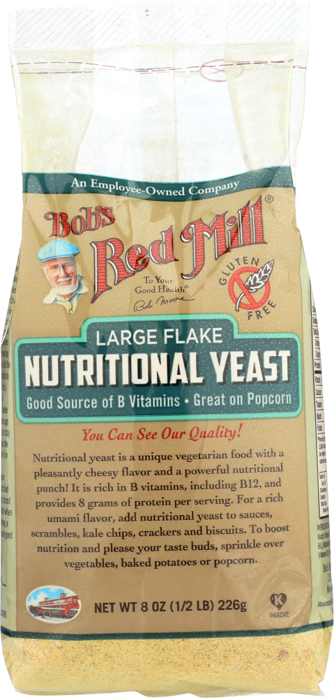 BOBS RED MILL: Nutritional Yeast Large Flake, 8 oz - 0039978005465