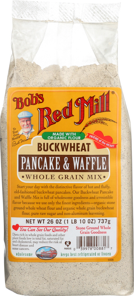 BOB’S RED MILL: Buckwheat Pancake & Waffle Whole Grain Mix, 26 oz - 0039978008817